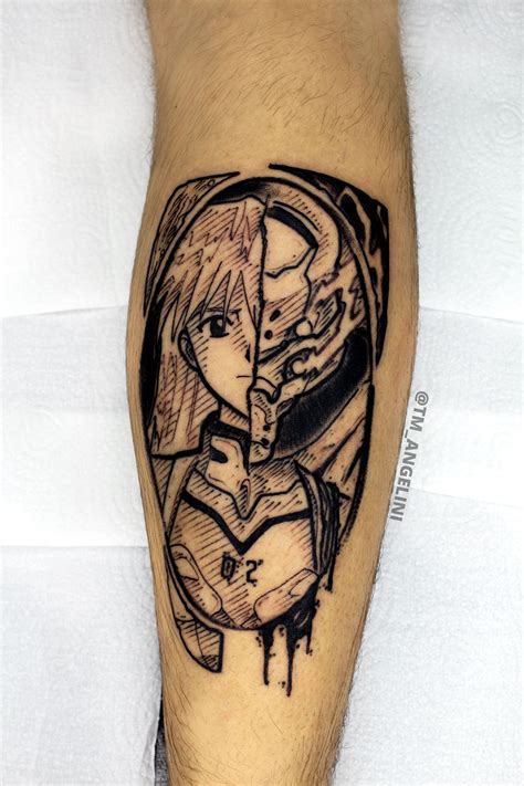 Evangelion Tattoo Evangelion Tattoo Anime Tattoos Geek Tattoo