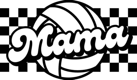 Mama Sign Volleyball Ball Free Svg File For Members Volleyball Lover Mom Sweatshirt Design