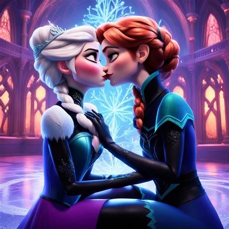 Elsa And Anna Like Kissing Ai Generated Artwork Nightcafe Creator