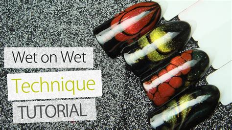 Diy Nail Art Designs Wet On Wet Technique Tutorial Cat Eye Effect