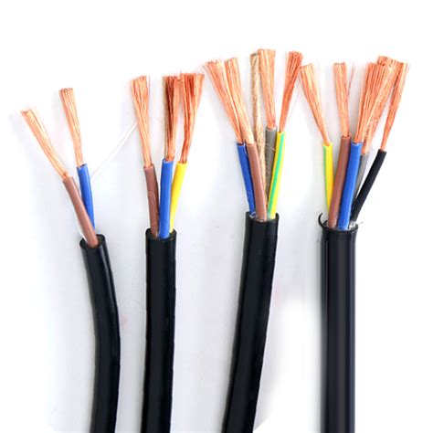 60227 IEC 53 RVV PVC Flexible Cable 2 3 4 5 Core Pure Copper 0 5 0 75