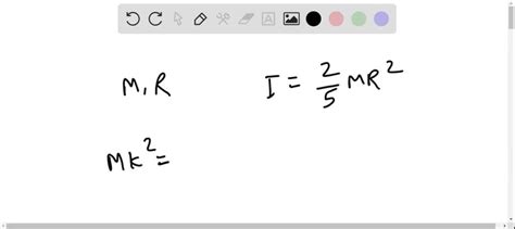 Solved What Is The Radius Of Gyration For A Uniform Solid Sphere Having Mass M Radius R And