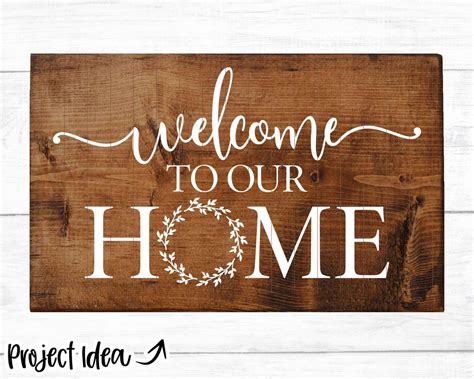 Welcome to Our Home Wreath Svg Digital Download Print File - Etsy