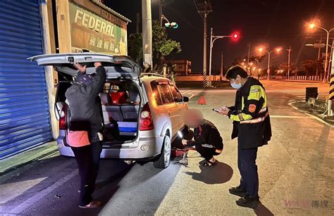 觀傳媒 雲嘉南新聞 虎尾警暖心夜間救援 獲救無助車主萬分感激