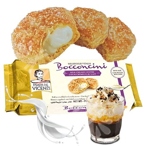 Millefoglie Bocconcini Matilde Vicenzi Biscoito Folhado Creme Itália Karamell Store