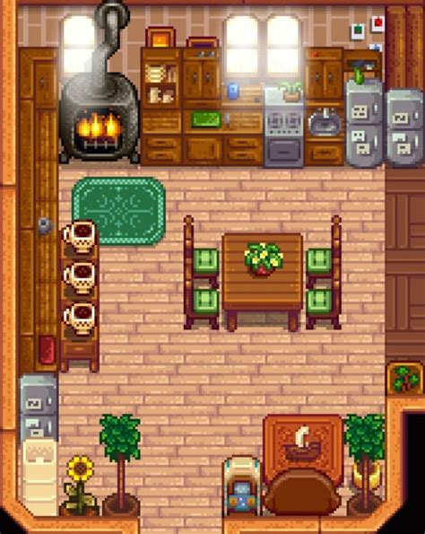 Kitchen Stardew Valley Farm Forest Interior Layout De Fazenda