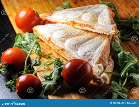 Ham Cheese and Tomato Sandwich Stock Photo - Image of wooden, loss: 288276406