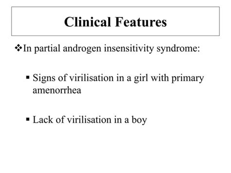 Androgen Insensitivity Syndrome Testicular Feminization Syndrome Ppt