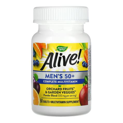 Nature s Way Alive Suplemento multivitamínico completo para hombres