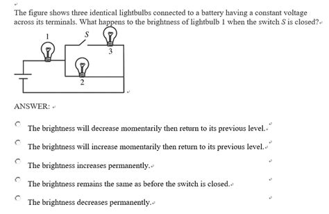 Solved The Figure Shows Three Identical Lightbulbs Connected To A