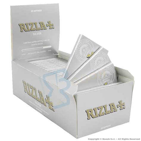 RIZLA SILVER CARTINA SUPERSOTTILE CORTA DOPPIA X25 Imposta Di