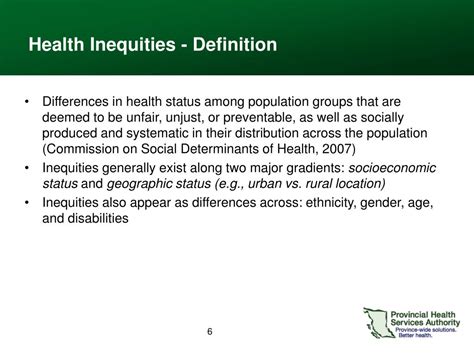 Ppt Towards Reducing Health Inequities A Health System Approach To