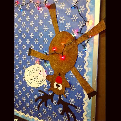 Reindeer bulletin board. | Reindeer bulletin boards, Bulletin boards ...