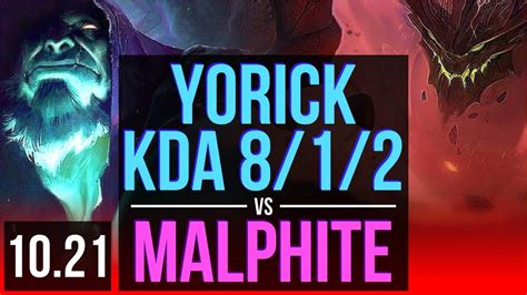 Yorick Vs Malphite Top 4 3m Mastery Points Kda 8 1 2 1000 Games