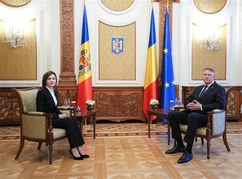 Klaus Iohannis s a întâlnit cu Maia Sandu la București România