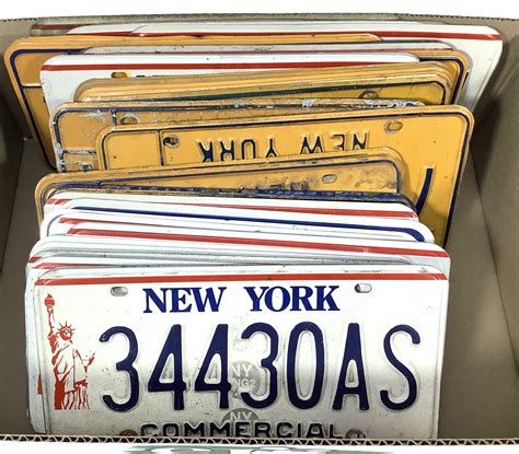 Lot Vintage New York License Plates