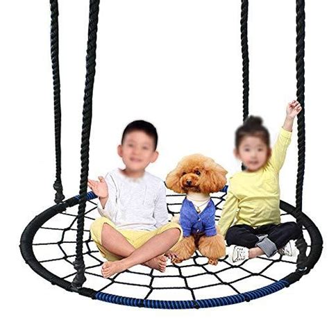 Display4top Outdoor Swing Giant 40 Round Web Tree Net Swing Swing Set