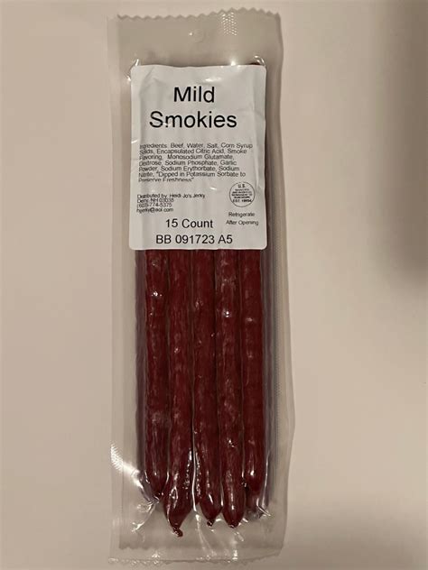 Mild Beef Sticks Heidi Jos Jerky