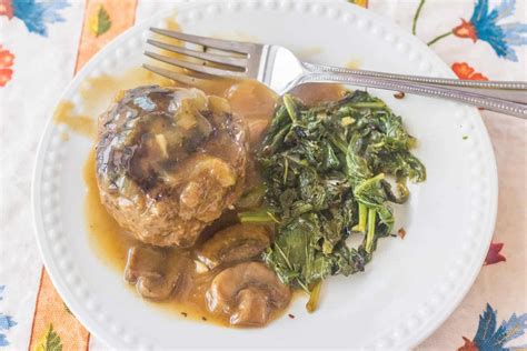 Southern Style Hamburger Steaks With Onion Mushroom Gravy Syrup And