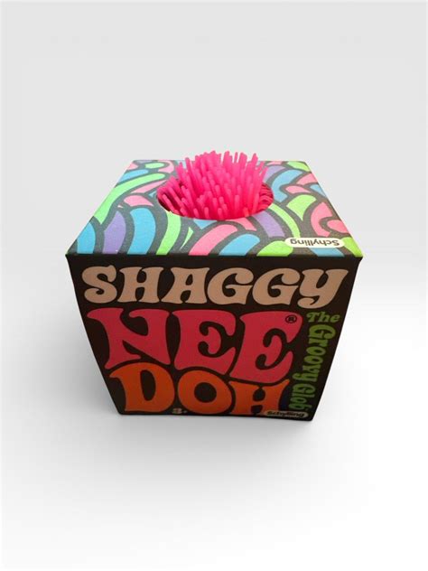 Needoh Pink Shaggy Nee Doh Groovy Glob Sensory Toy Fuzz Ball Fuzzball