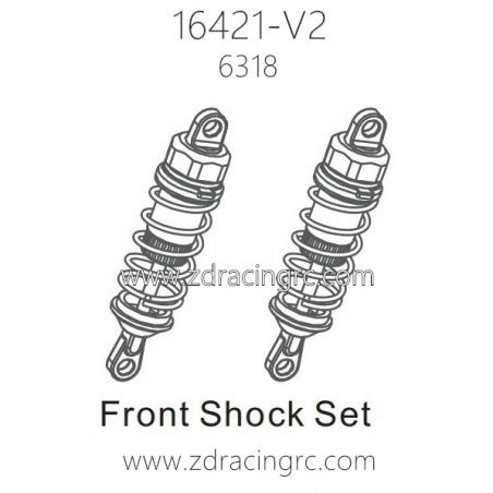 Zd Racing V Parts Front Shock Set