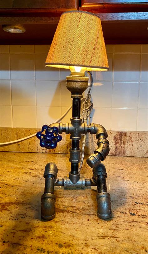 Industrial Pipe Lamp Etsy