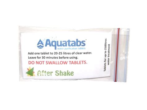 Aquatabs Water Purification Tablets