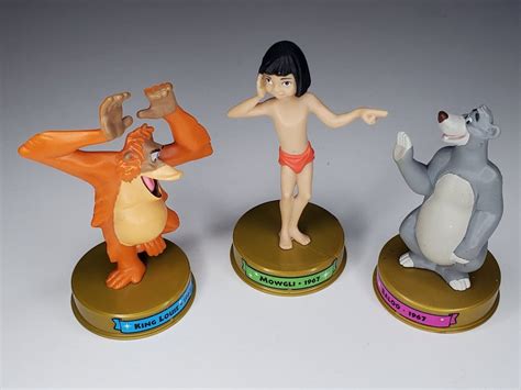 The Jungle Book Figurines Mowgli Baloo King Louie Disney S Years Of