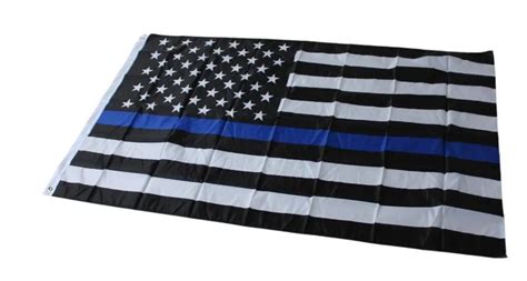 Usa Police 3x5 Flag Set 4 Thin Blue Line Design 90x150cm 3x5 Foot