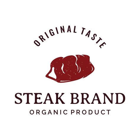 Cr Ation De Logo De Steak House Ou De Viande Fra Che Vintage Viande