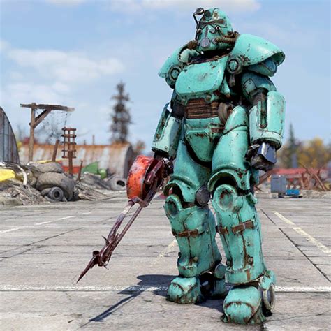 Aqua T 51b Power Armor Paint The Fallout Wiki