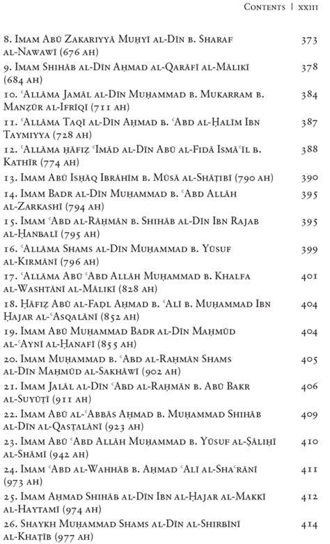 Contents Kitab Al Bida Minhaj Books