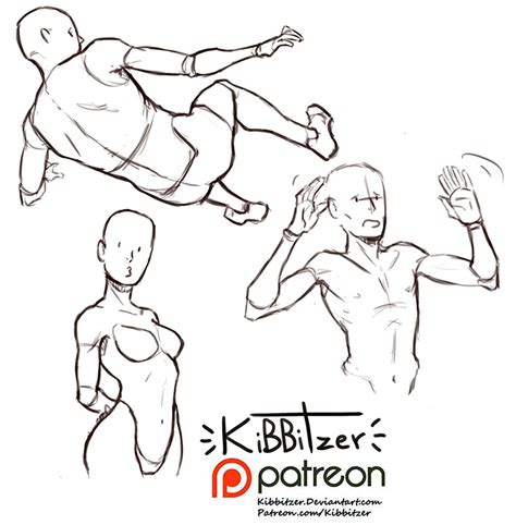 Random Poses Reference Sheet Preview Kibbitzer On Patreon