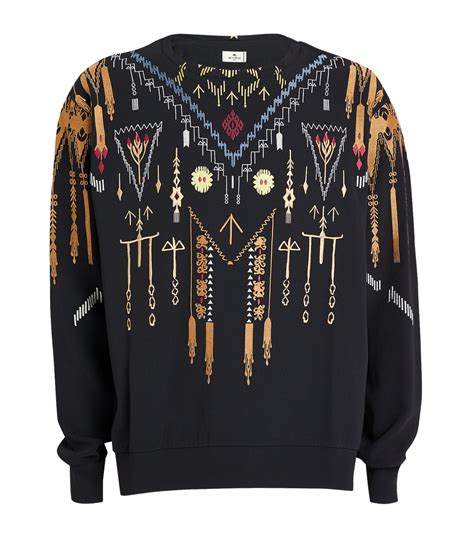 Etro Embroidered Sweatshirt Harrods Us