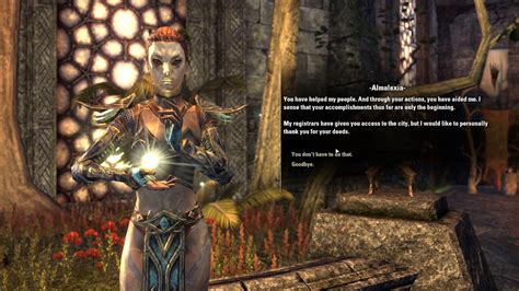 Elder Scrolls Online Meeting Almalexia For The First Time Youtube