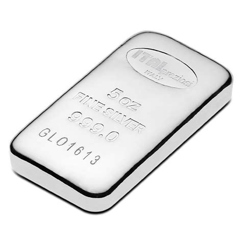 5 oz Silver Italpreziosi Cast Bars (New) - Silver.com™