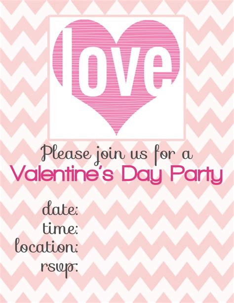 valentine’s day invitations {free printables} – R E F U R B I S H E D