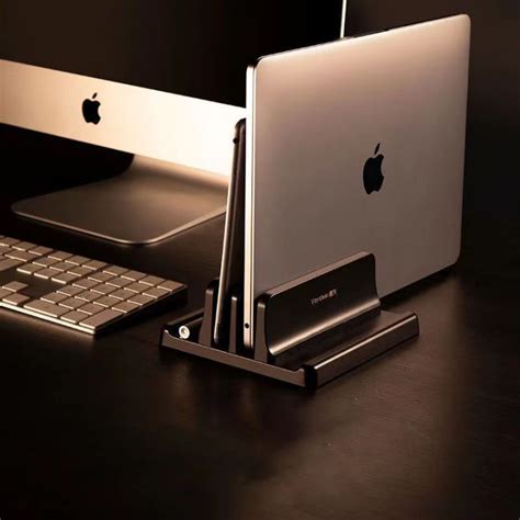 Universal Vertical Laptop Stand Adjustable Size Fits All Laptops Up