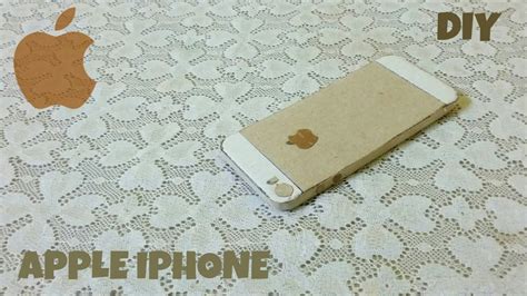 How To Make A Apple Iphone Out Of Cardboard Diy Cardboard Iphone