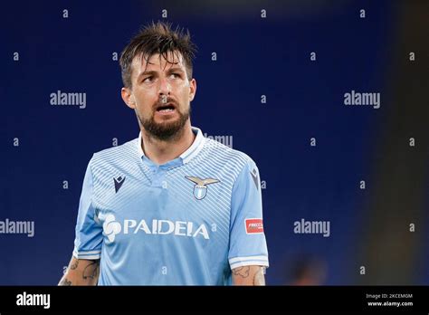 Francesco Acerbi Of Ss Lazio Looks On During The Serie A Match Between