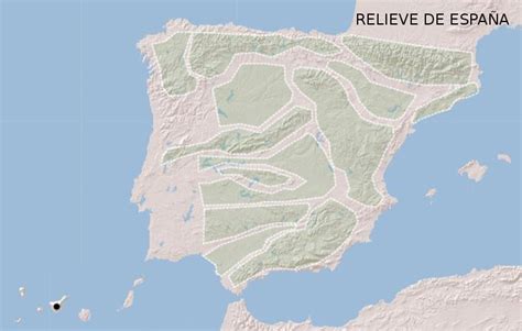 Print Map Quiz relieve de españa sociología 6º primaria relieve