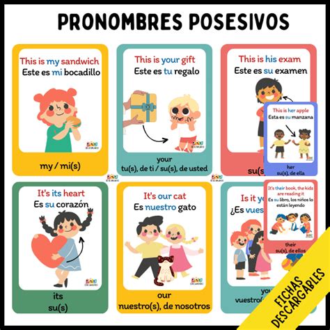 Pronombres Posesivos En Ingl S Educamundo Recursos Educativos