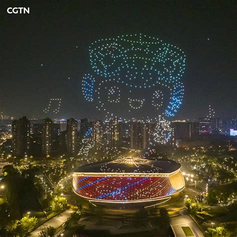 Cgtn On Twitter A Spectacular Light Show Featuring The Th Asian