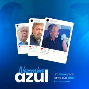 Novembro Azul Um Toque Pode Salvar Sua Vida Social Media Psd Edit Vel