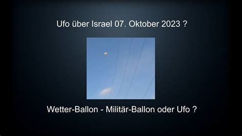 Ufo Ber Israel Oktober Berfall Hamas Ufologie D Mon