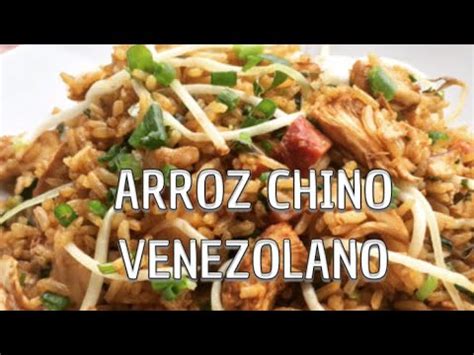 Como Preparar ARROZ CHINO VENEZOLANO 1 YouTube