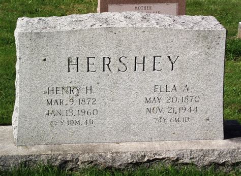 Henry Huber Hershey 1872 1960 Find A Grave Memorial