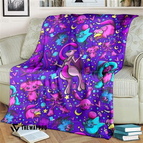 Mewtwo Evolutions Pokemon Blanket For Sale