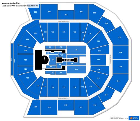 Moody Center ATX Concert Seating Chart - RateYourSeats.com