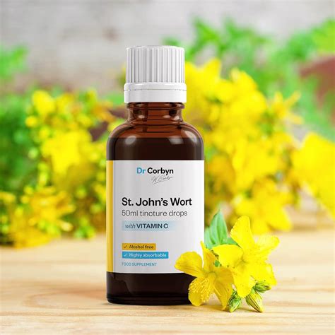 Dr Corbyn St John S Wort Tincture Drops With Vitamin C Ml St